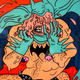 Image for article titled These paintings of psychedelic superheroes will melt your face